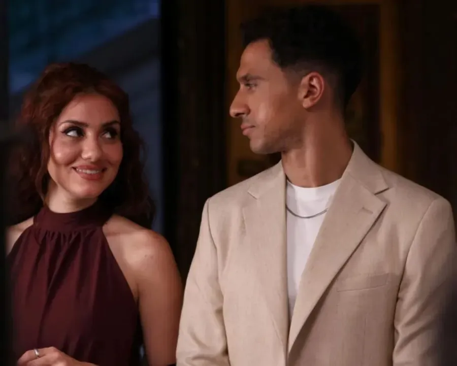 عصام عمر وجيهان الشماشرجي أبطال مسلسل "بطل العالم "- الصورة من حساب عصام عمر على إنستغرام