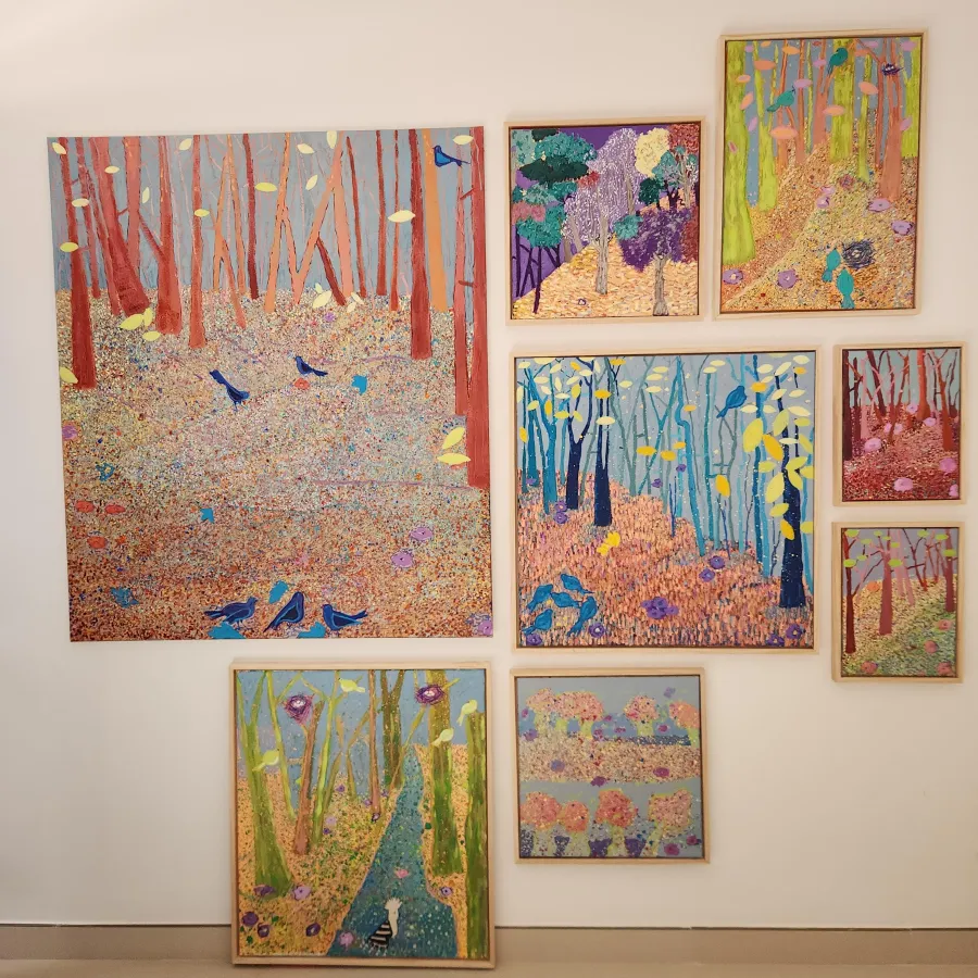 من أعمال الفنانة سيرين خليفة