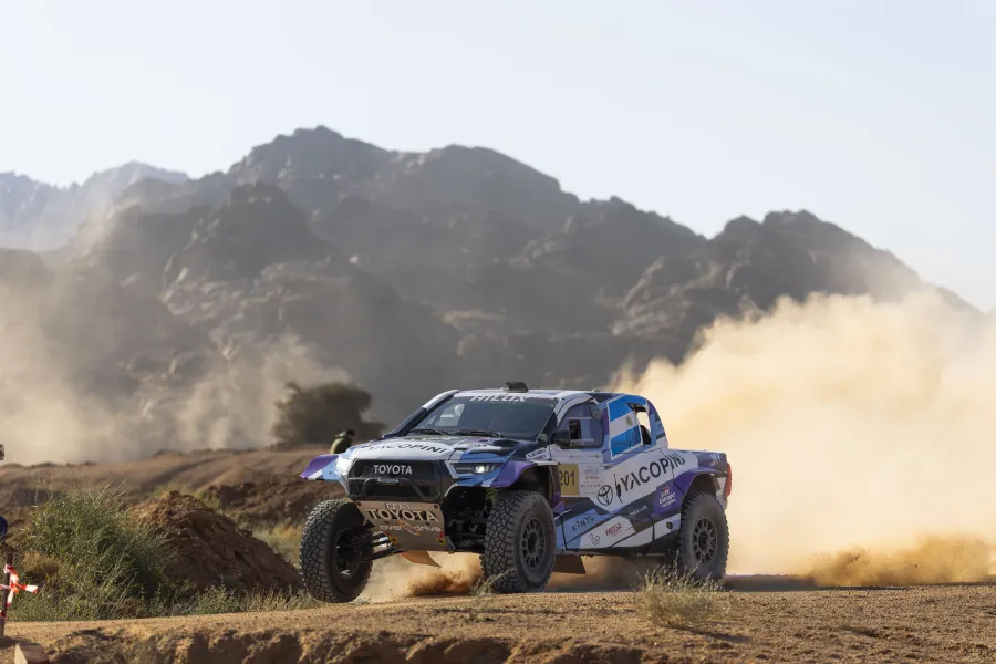 جانب من سباق رالي باها حائل تويوتا الدولي. الصورة من الحساب الرسمي لروح السعودية على منصة x