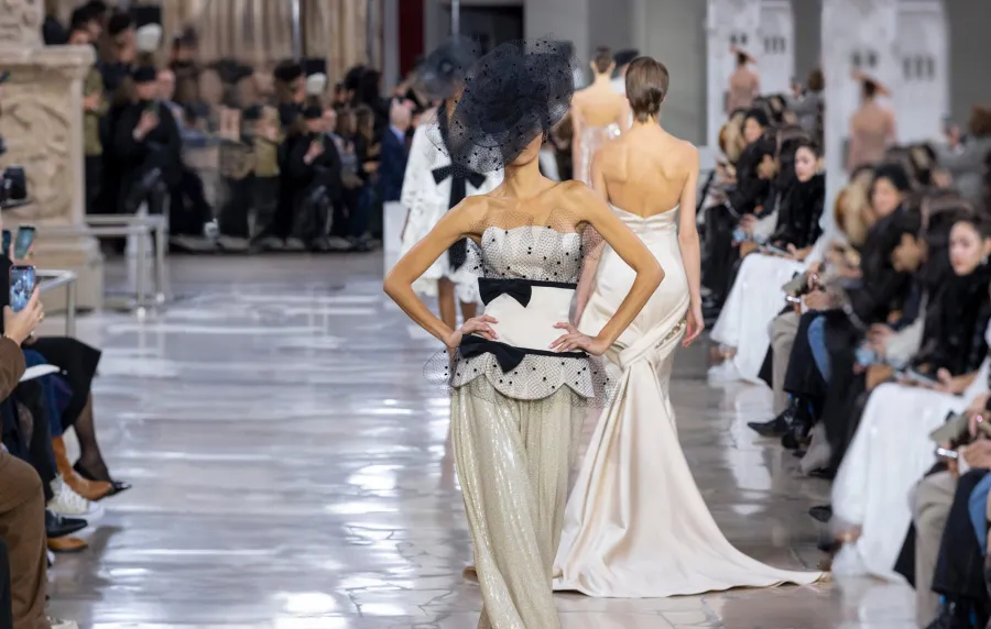 فستان من تصميم جورج شقرا لصيف 2026-- الصورة من Launchmetrics/Spotlight ©