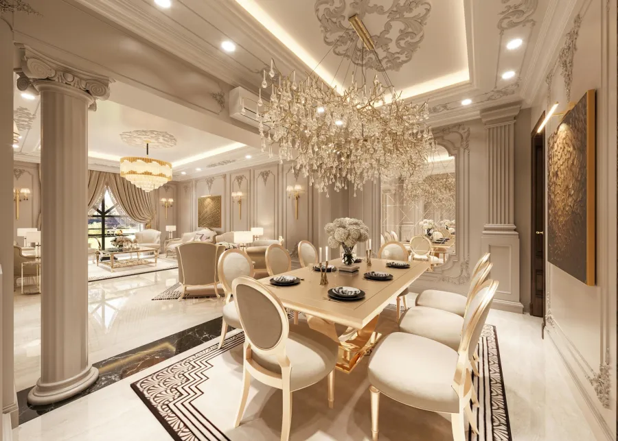 منطقة معيشة فاخرة