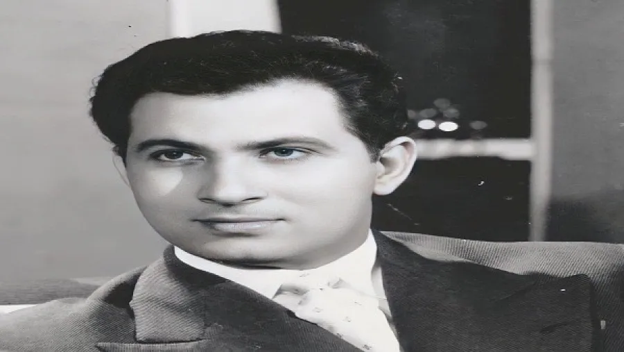 صورة للفنان عمر الحريري في فترة الشباب - الصورة من ابنته ميريت