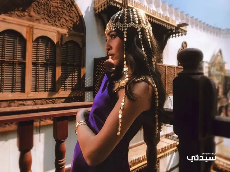 سارة طيبة في يوم التأسيس 2025-تصوير مهند العثمان خاص لسيدتي