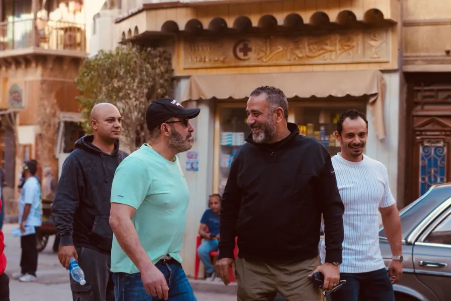 أحمد السقا في لوكيش مسلسل منّاعة - الصورة من حساب هاني عبد الله على فيس بوك