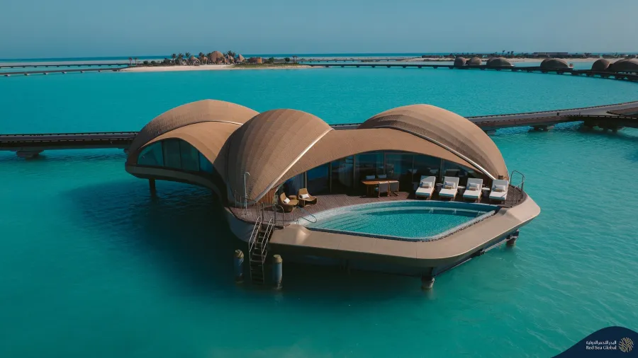 أحد منتجعات البحر الأحمر. الصورة من الحساب الرسمي للبحر الأحمر الدولية على منصة x