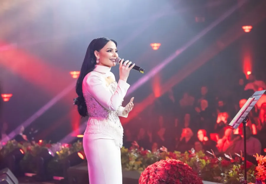 ديانا كرزون من حفل يوم الحب- الصورة من حسابها على إنستغرام