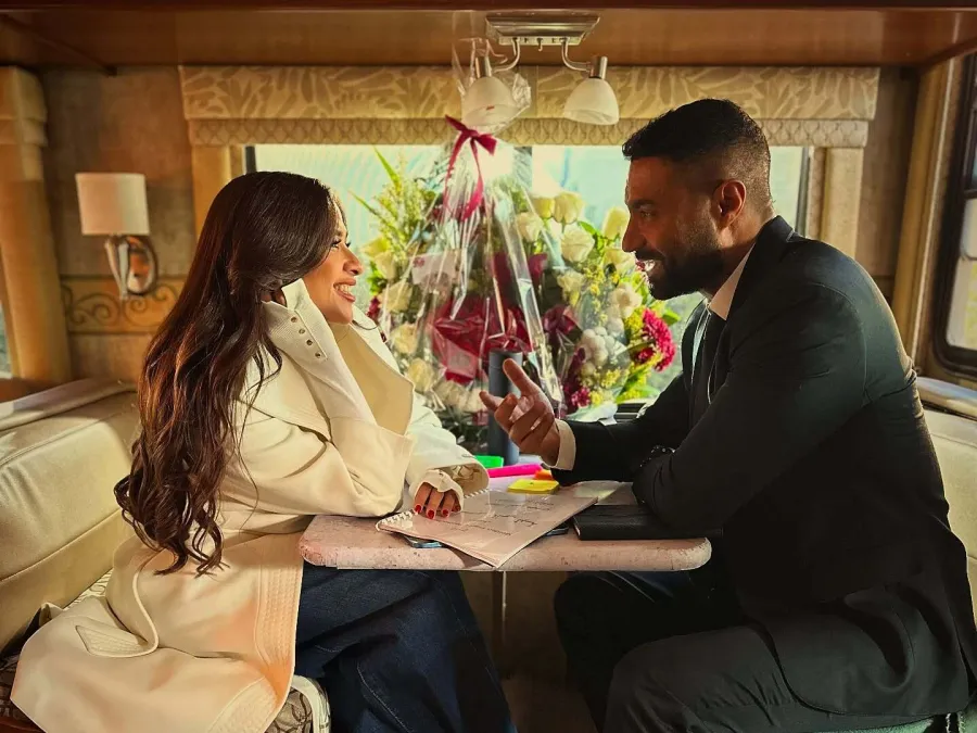 ياسمين عبد العزيز وكريم فهمي - الصورة من حساب كريم فهمي على انستغرام