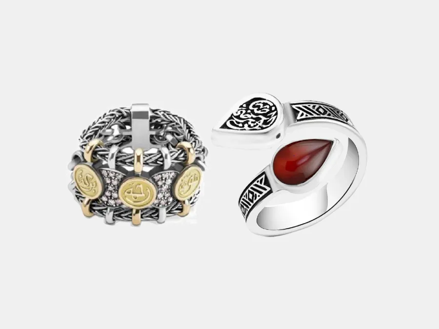 خواتم بنقشات رمضانية 