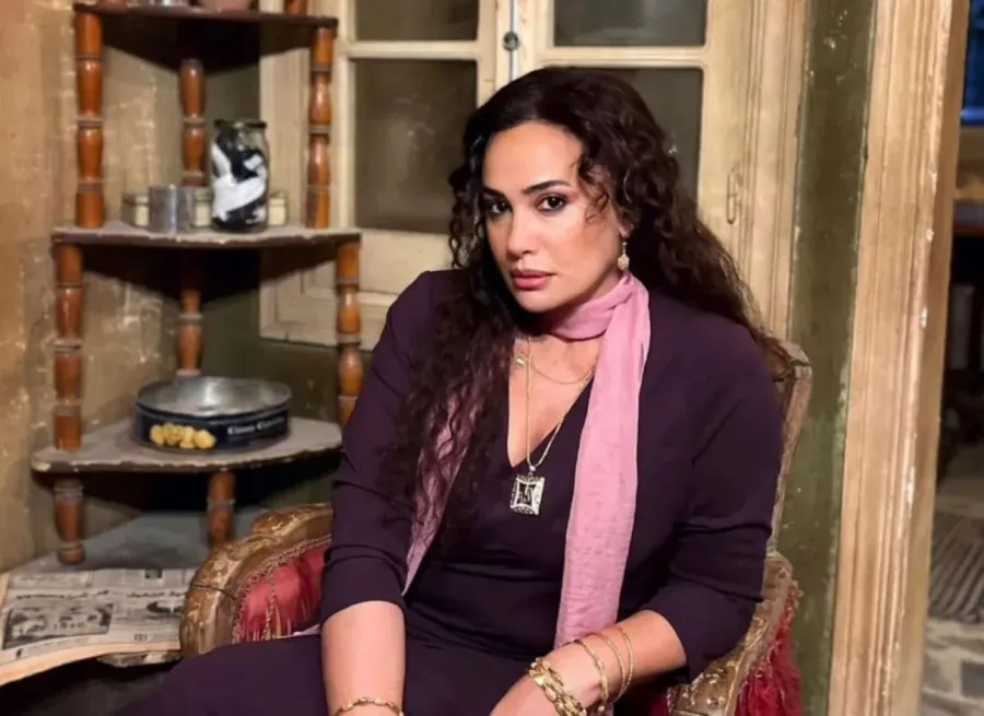 هند صبري من كواليس مسلسل مناعة- الصورة من حسابها على إنستغرام