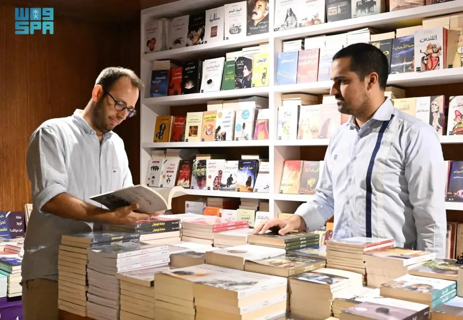 رواق الكتب في جدة التاريخية. الصورة من وكالة الأنباء السعودية "واس"