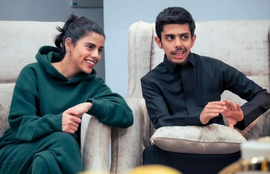 محمد الحربي وطرفة الشريف- الصورة من حسابه على الانستغرام