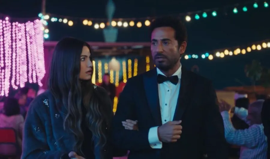 عمرو سعد وتارا عماد في مسلسل إفراج- الصورة من شاشة عرض المسلسل