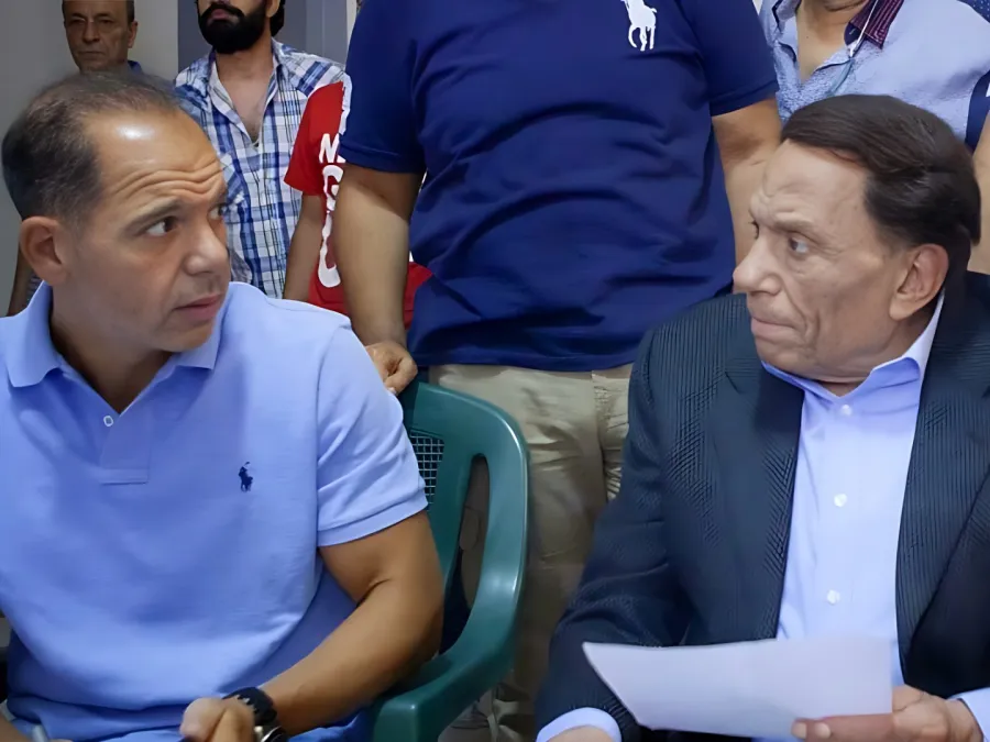 عادل إمام مع نجله رامي إمام - الصورة من حساب رامي إمام على إنستغرام