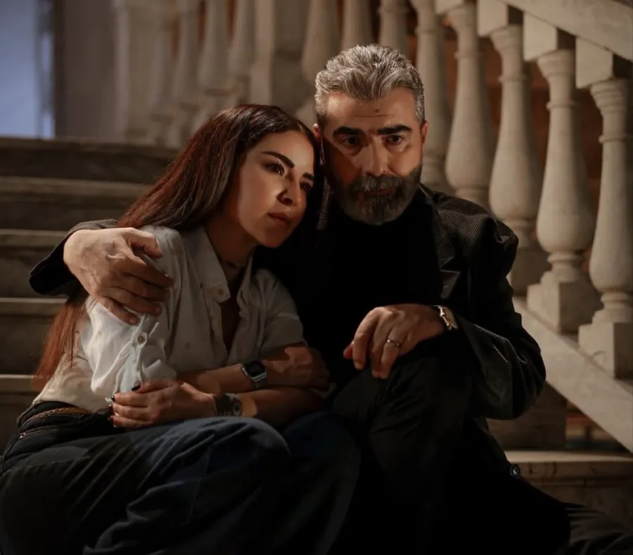 كواليس مسلسل بالحرام - الصورة من صفحة ماغي بوغصن على انستغرام